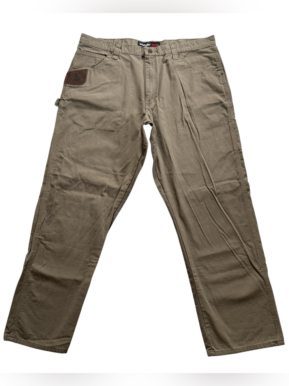 Wrangler Riggs Workwear Carpenter Pants 40x30 Ripstop Relaxed Technical Khaki
